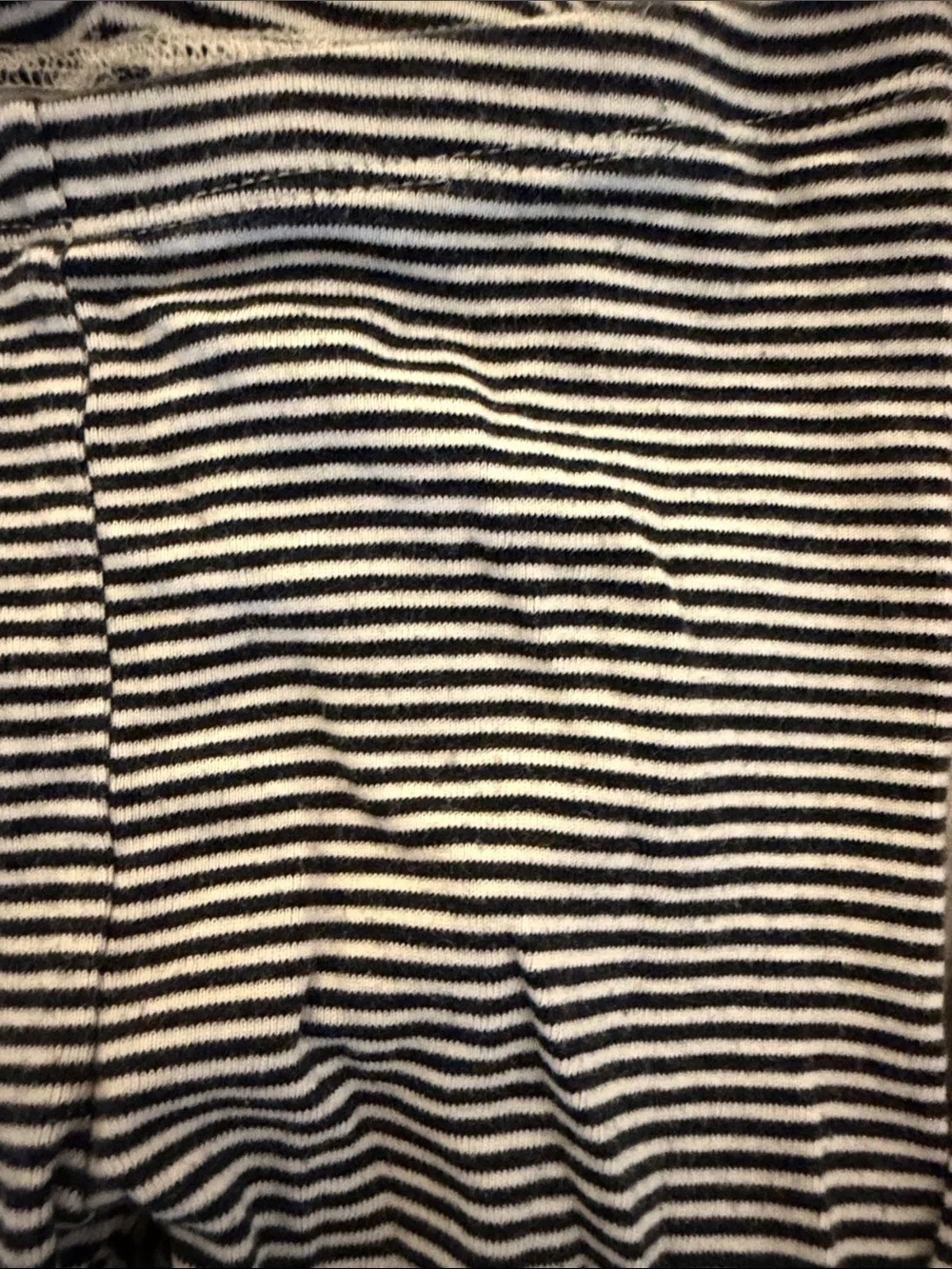 Tea Collection Girls' Black & White Striped and Yellow Leggings Set (size 6)